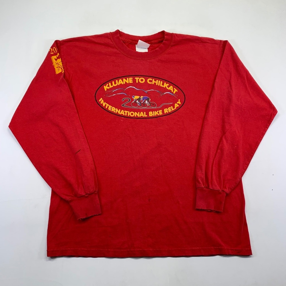 Vintage Kluane to Chilkat‎ International Bike Relay 2000 Long Sleeve T Shirt